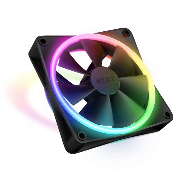 NZXT [해외] F120RGB 듀오 120mm 양면 RGB 팬 단품 블랙 272201