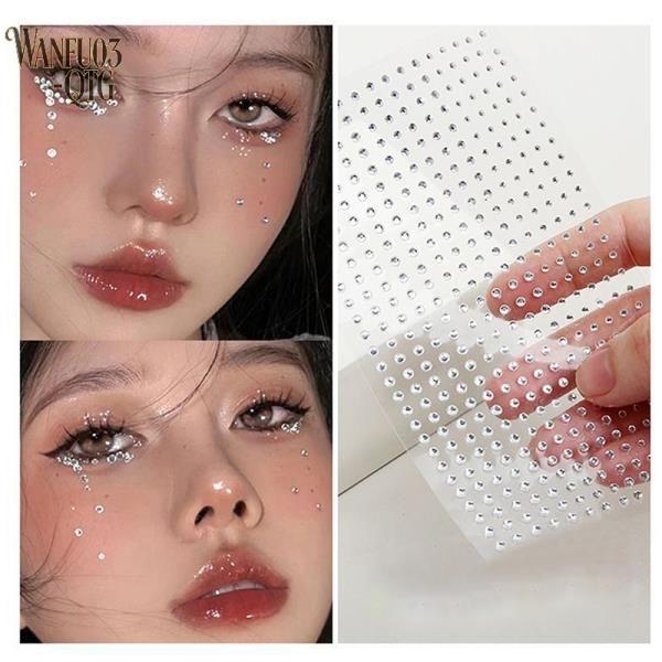 새로운 DIY 눈 얼굴 셀프 접착 메이크업 임시 타투 뷰티 주얼 스티커