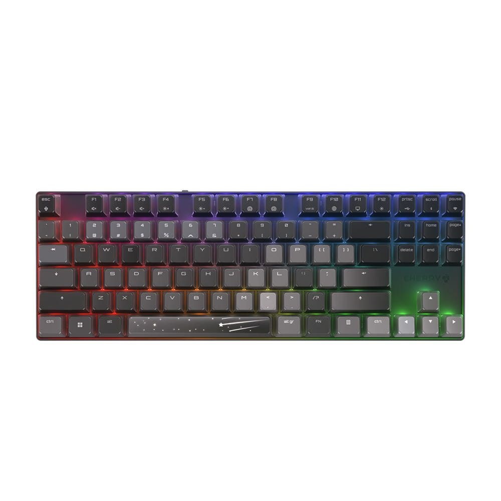 CHERRY 체리 MX 8.2 XAGA TKL 무선 키보드 게이밍 텐키리스 블랙, 스피드 은축