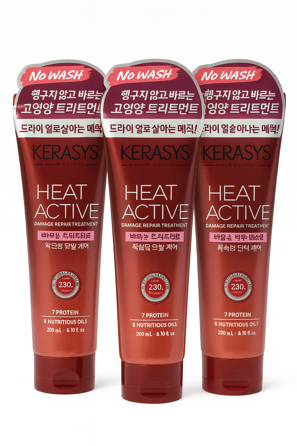케라시스 히트액티브 극손상 트리트먼트 220ml x3개