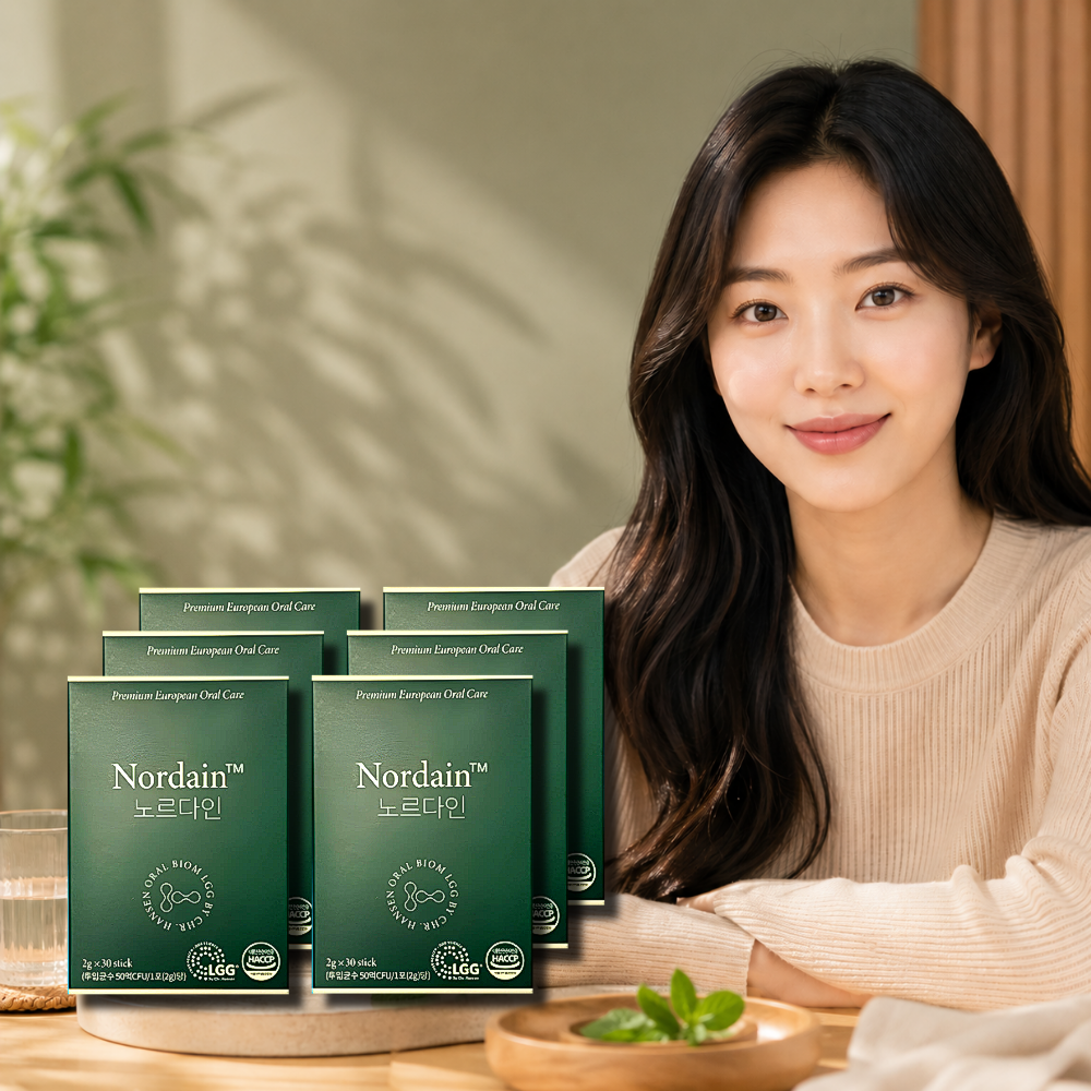 노르다인 구강유산균 효과 30포, 6개