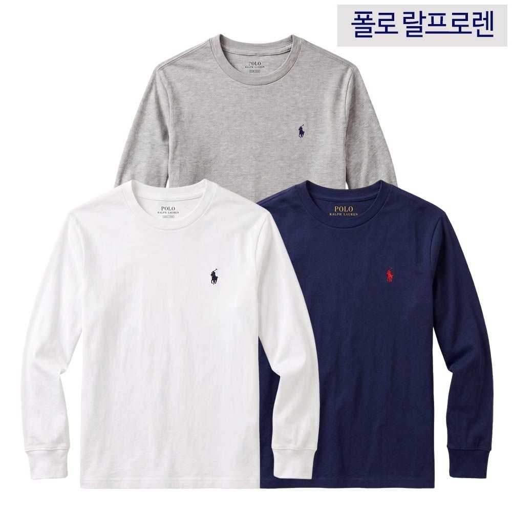 [미국정품배송][성인착용가능]폴로 랄프로렌 보이즈 긴팔 라운드티