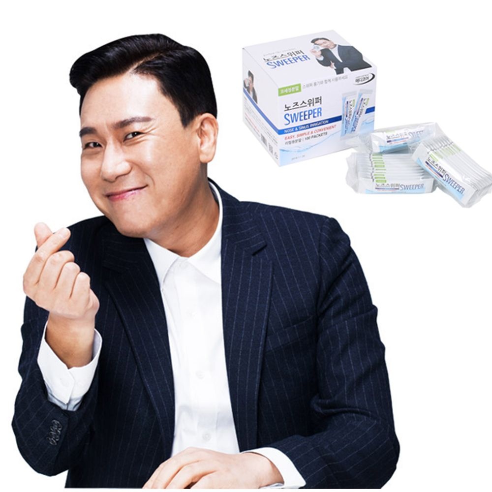 노즈 스위퍼 코세척기용 분말 100포/ 코세척기 코세척분말 코세정기 코청소 생리식염수