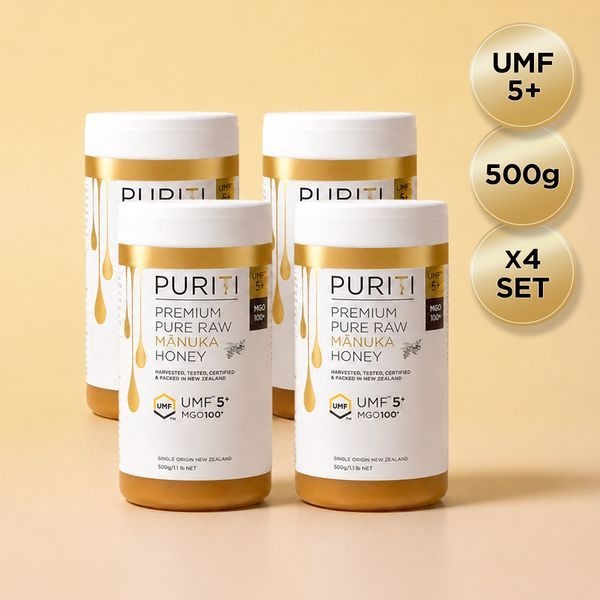 퓨리티 뉴질랜드 마누카꿀 UMF5+ MGO100 500g 4set