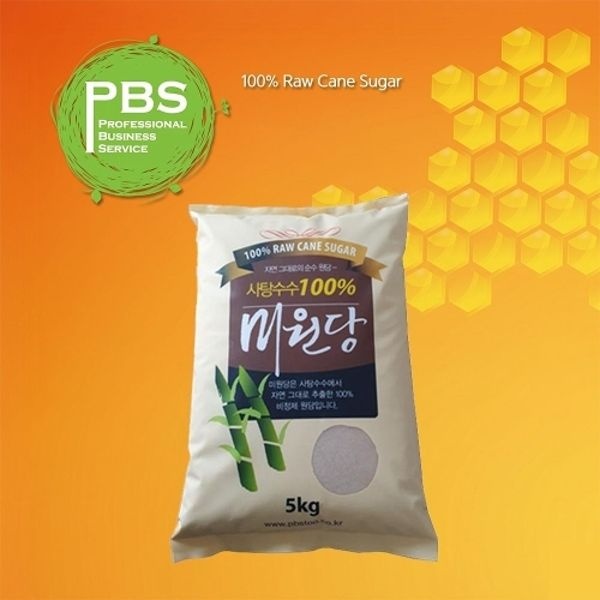 사탕수수원당 비정제원당 고급설탕 피비에스 PBS 5kg