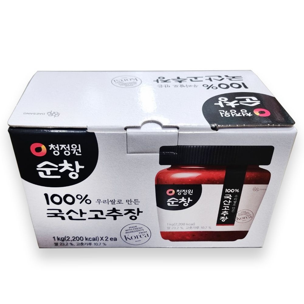 청정원 코스트코 청정원 순창 100% 우리쌀로 만든 국산 고추장 1kg x 2 전통 가정용