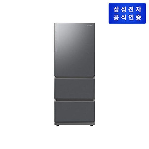 삼성전자 [삼성전자][삼성] 김치플러스 3도어 [RQ33DG71J3S9] 328L 리파인드 이녹스