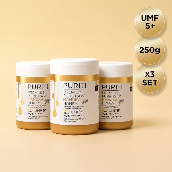 PURITI 퓨리티 UMF5+ MGO100 마누카꿀 250g x 3s...