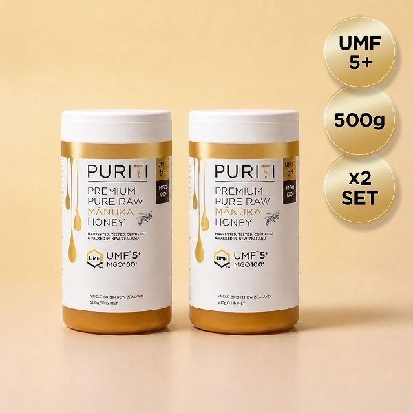 PURITI 퓨리티 UMF5+ MGO100 마누카꿀 500g x 2s...