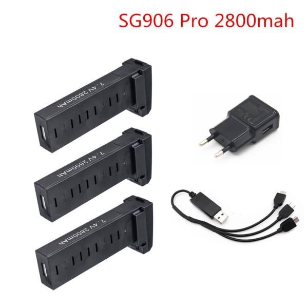 SG906 Pro 7.4V 3400mAh RC 드론용 배터리, Lipo