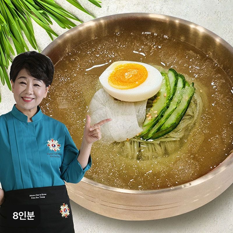 김선영의 새싹보리 물냉면 8인분(면 8팩+육수 8팩)[35978356]