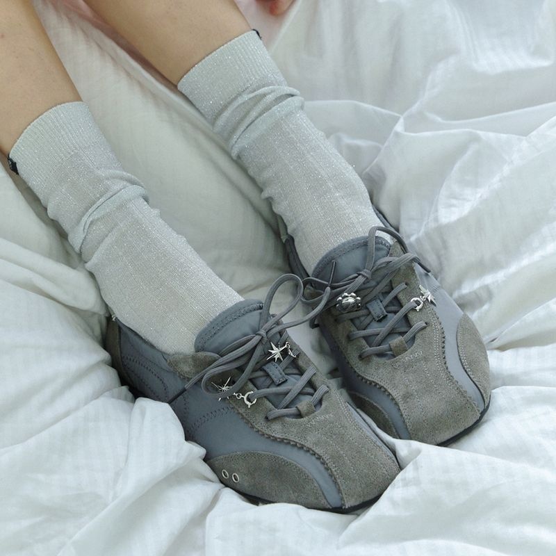 기호 기호 SKIA PINKING SHIRRING SNEAKERS GREY 3728682 415150