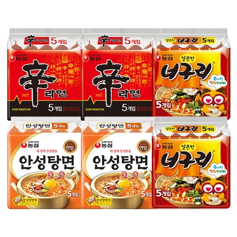 농심신라면10봉+안성탕면10봉+얼큰너구리10봉 (총30봉)e[35936439]