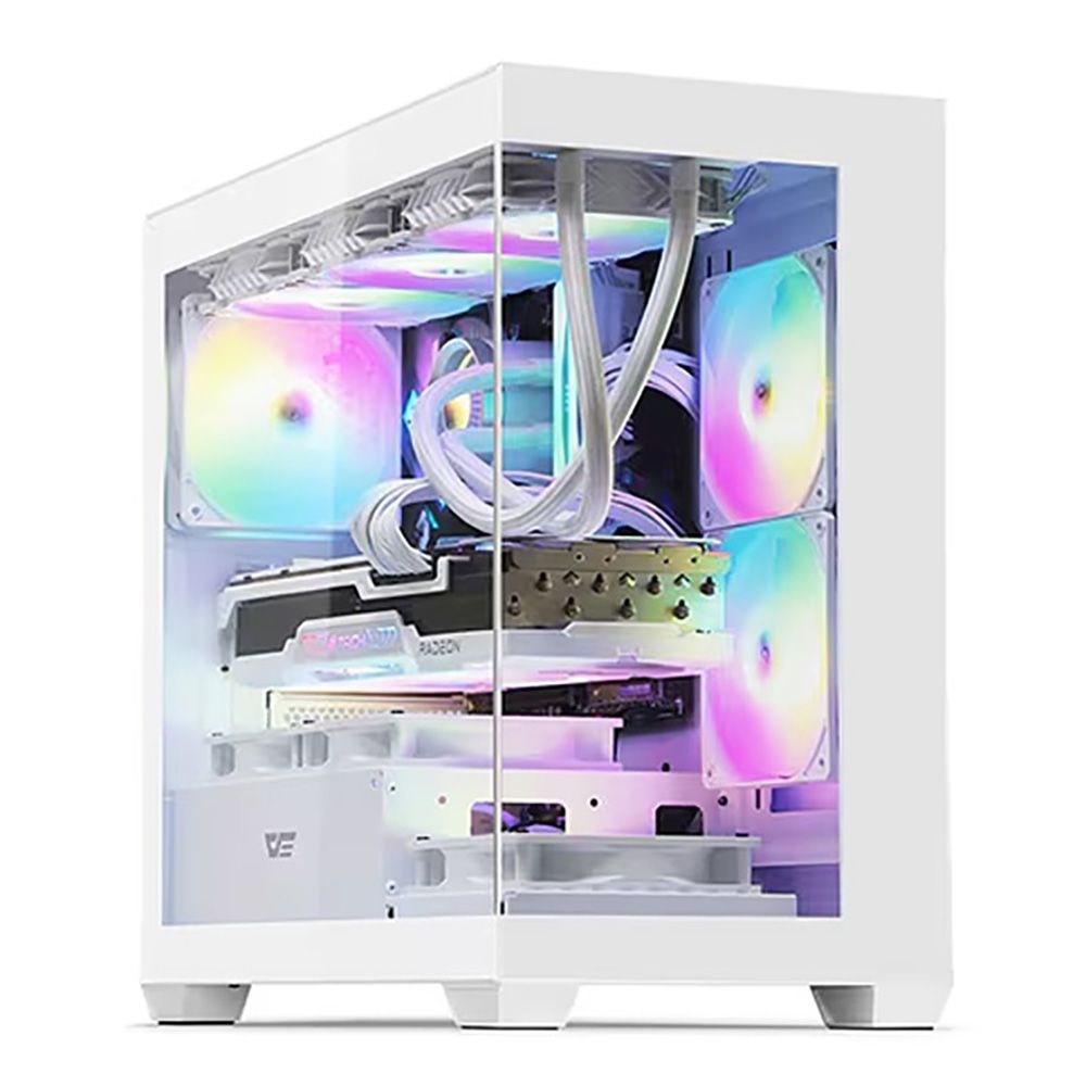 다크플래쉬 darkFlash DS900M RGB 강화유리 (화이트)
