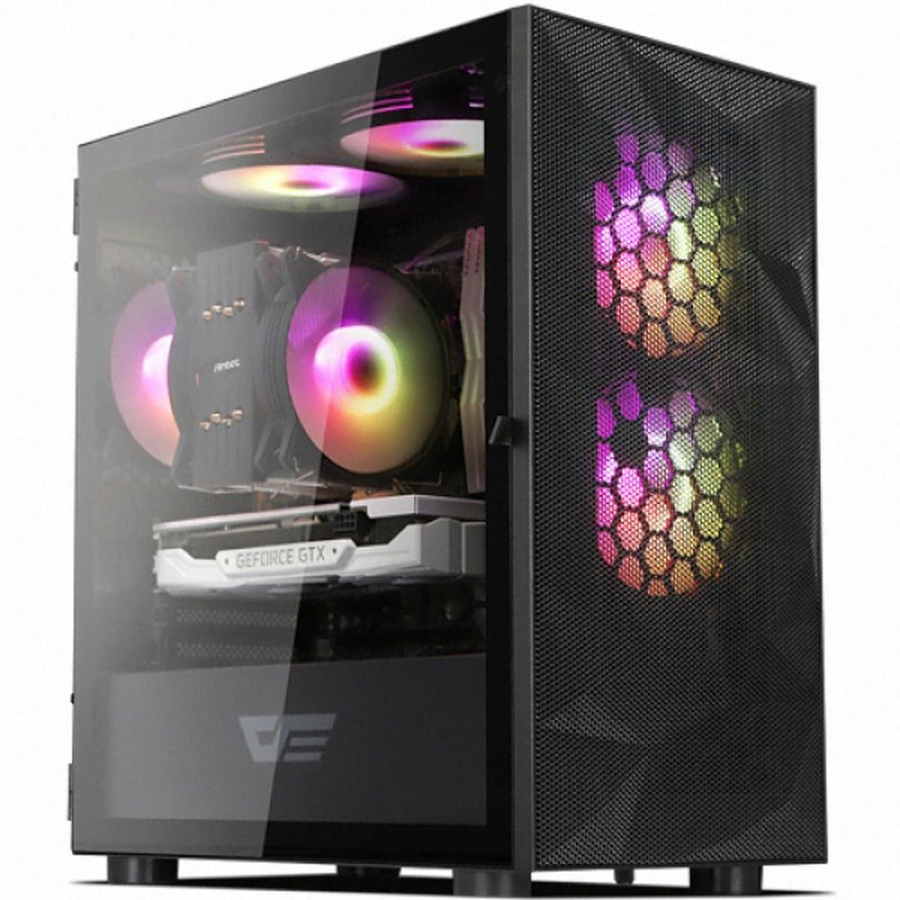 다크플래쉬 darkFlash DLM21 RGB MESH 강화유리 (블랙)