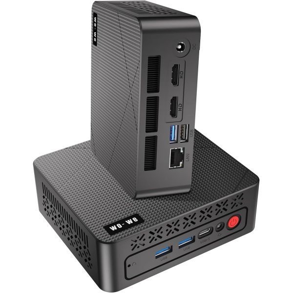 wo-we [해외] wo we P6 AMD Ryzen 5 3550H 게이밍 미니 PC Beats N150 N100 N97 16GB RAM 512GB SSD 4C 8T 4K 트리플 디스플레이 가벼운 컴퓨터 홈시어