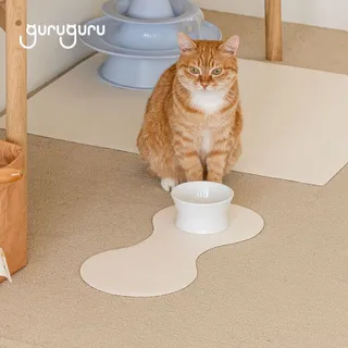 구루구루 오브제 논슬립 식기 매트 피넛 강아지 고양이 애견 펫 반려견 캣 패드 식기 밥그릇 다이닝
