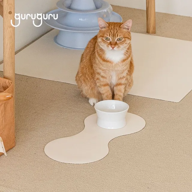 구루구루 오브제 논슬립 식기 매트 피넛 강아지 고양이 애견 펫 반려견 캣 패드 식기 밥그릇 다이닝