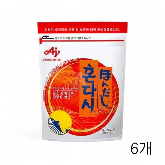아지노모토 혼다시 복합조미식품 1kg X 6개 대용량 식자재 식재료 음식점 대용량 식당