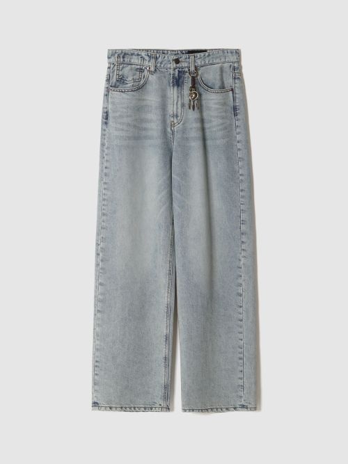 포커페이스 TEN.CO LOOSE WIDE DENIM BLEACH 데님 팬츠 LOOSE STRAIGHT DENIM