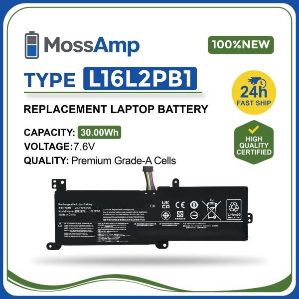 Mossmp 7.6V 30WH L16L2PB1 노트북 배터리 디어패드