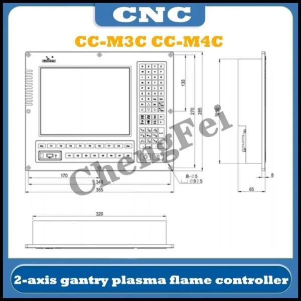 2축 CNC 플라즈마 화염 컨트롤러 CC-M3