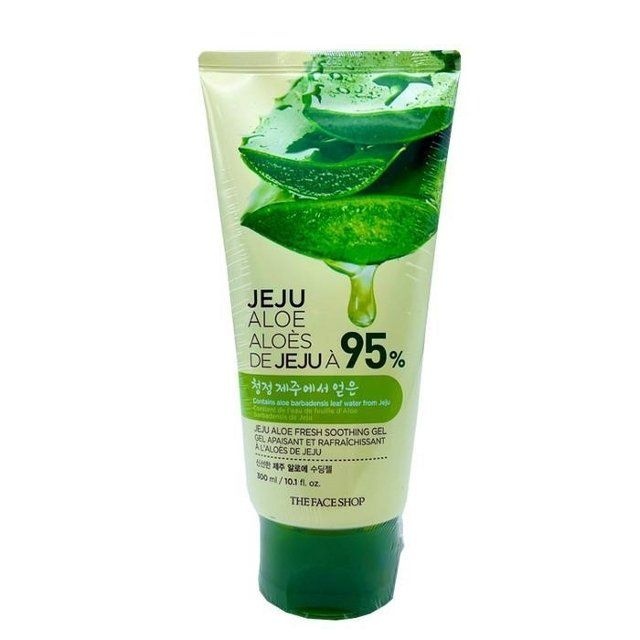 더페이스샵 신선한 제주 알로에 수딩젤 알로에베라 튜브형 300ml, 6개