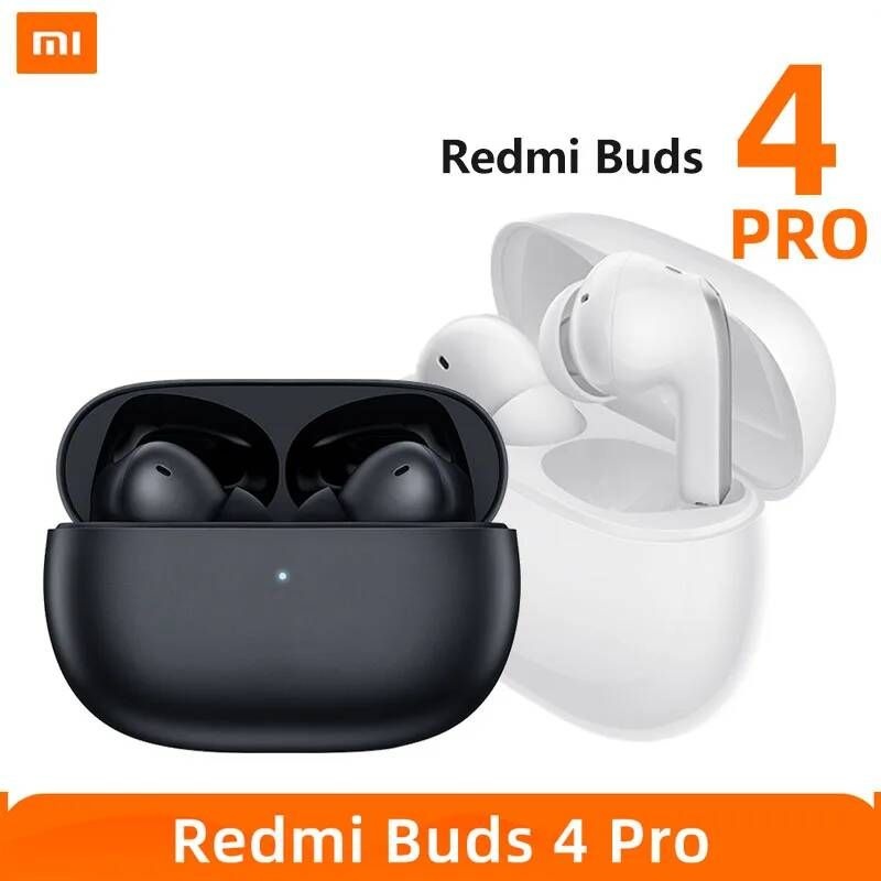 UnKnown [해외] 골전도 블루투스 무선 이어폰 Xiaomi-빨간색mi Buds 4 Pro TWS 액티브 노이즈 캔슬링 3 마이크 게임용 헤드폰 방수 스포