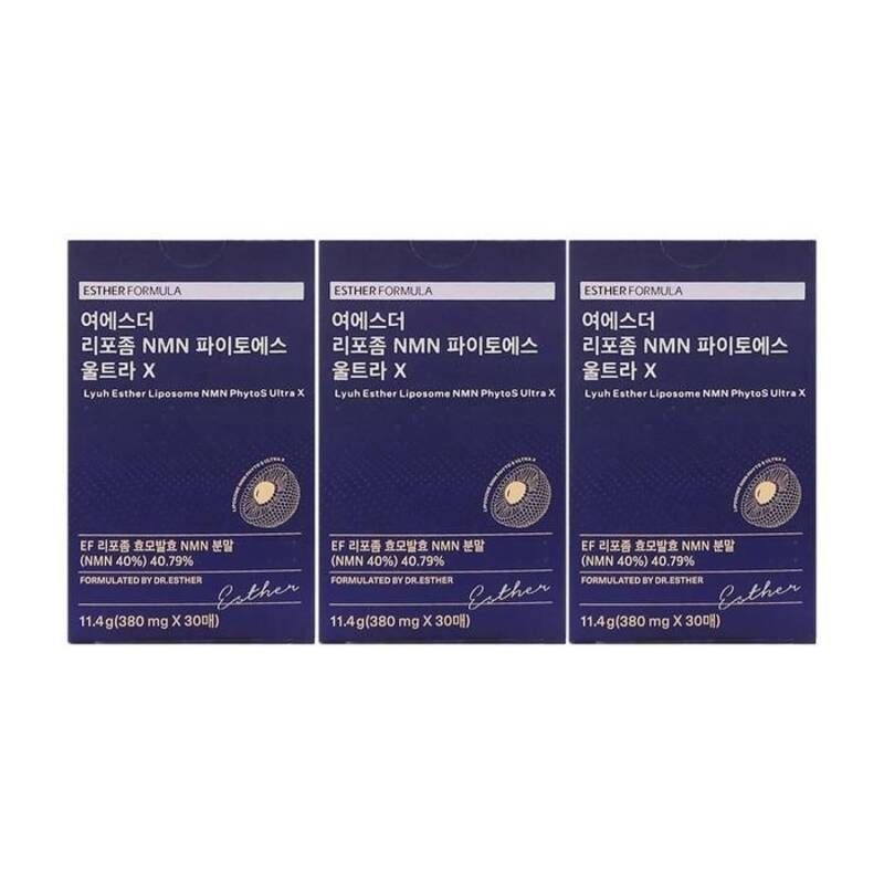에스더포뮬러 여에스더 리포좀 NMN 파이토에스 울트라 X 380mg x 30매 x 3박스