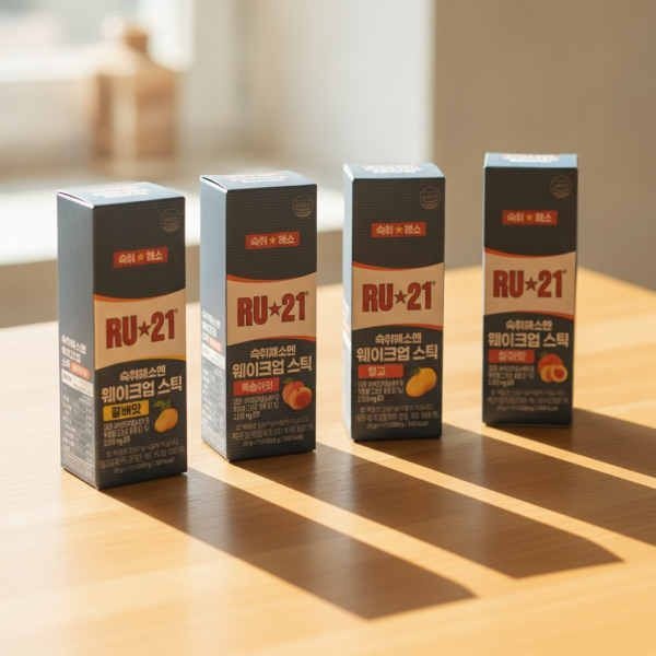 알유21 웨이크업 스틱 10포입 4종 택 1 망고복숭아꿀배사과 4100484