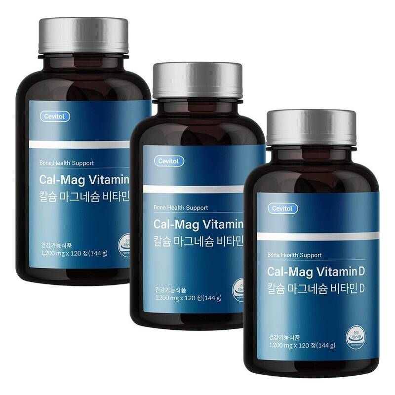 세비톨 칼슘 마그네슘 비타민D, 1,200mg x 120정, 3세트