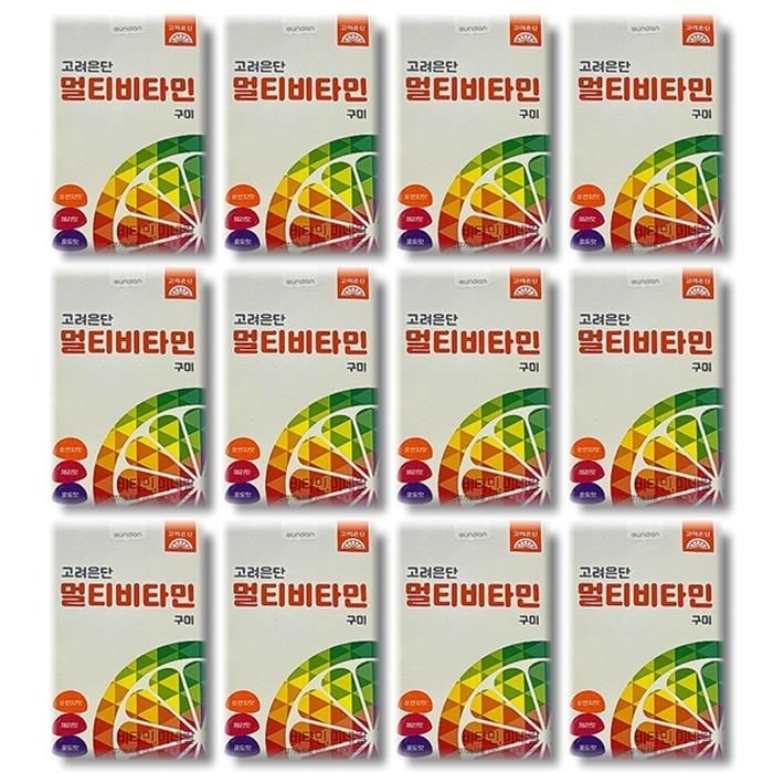 고려은단 멀티비타민 구미 60구미 12박스
