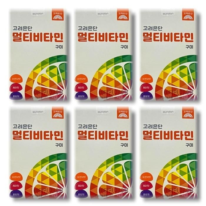 [건강나라] 고려은단 멀티비타민 구미 60구미  6박스