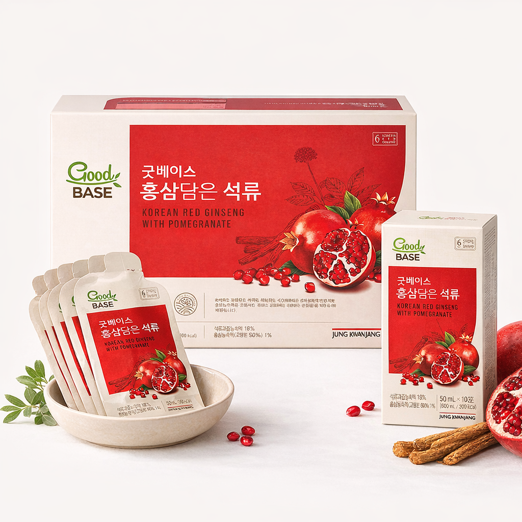 [오늘출발] 굿베이스 정관장 굿베이스 홍삼담은 석류 50ml 30포 쇼핑백 포함