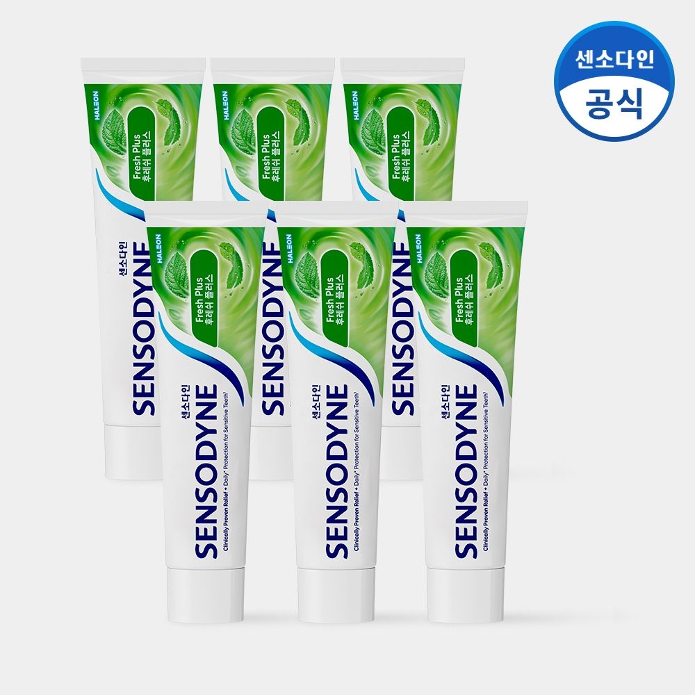 센소다인 후레쉬 플러스 민감성 치약 100g x6개