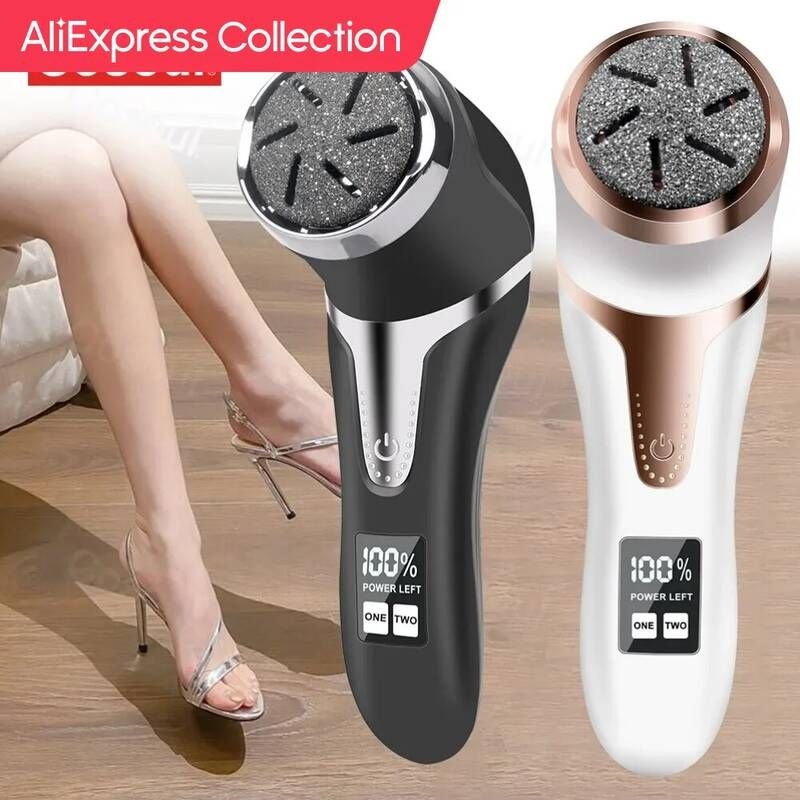 [해외] 발각질제거기 풋브러쉬 AliExpress 컬렉션 전문 전기 발 각질 제거 페디큐어 도구 스크러버 굳은살 제거제 파일 연
