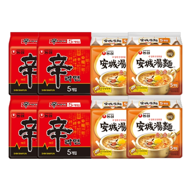 농심 안성탕면 20봉 + 신라면 20봉