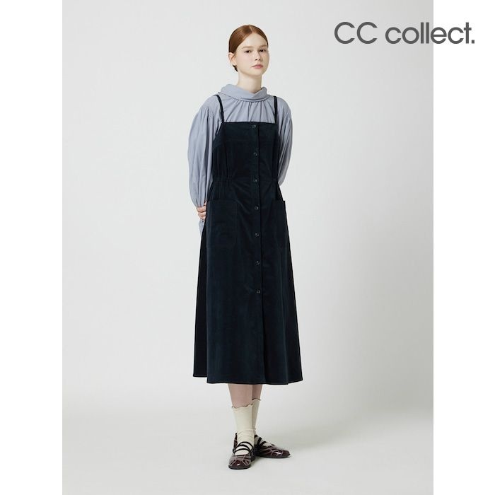 [CC콜렉트] 슬리브리스 코듀로이 원피스 DN_C254MSE032