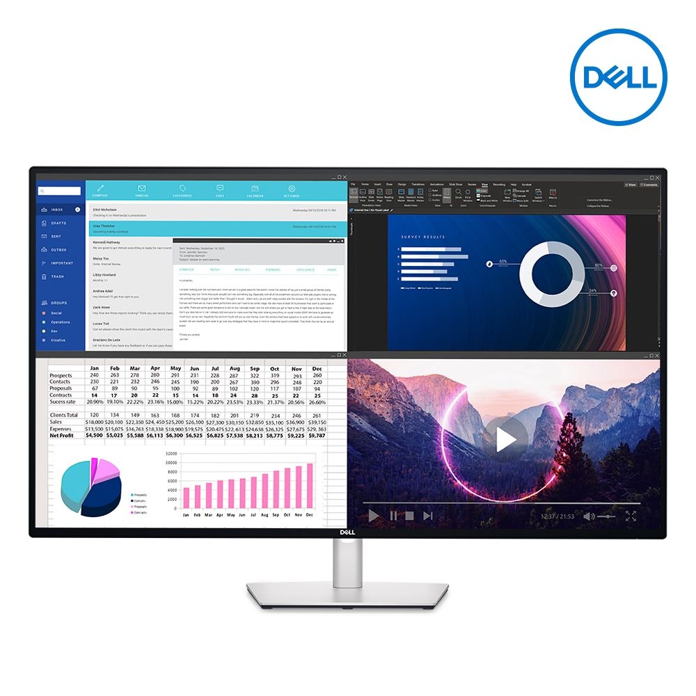 [오늘출발] Dell U4323QE 43인치 모니터 4K UHD 16