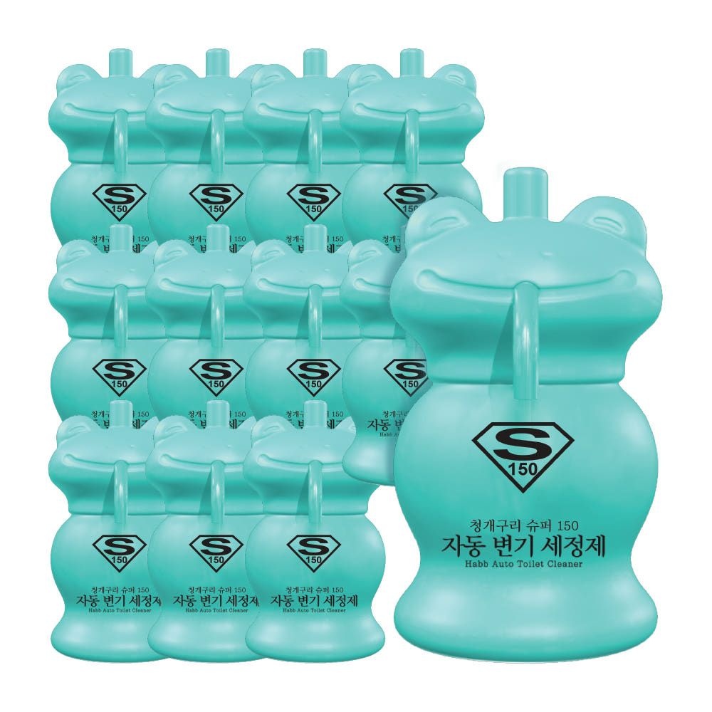 하비비 청개구리 자동 변기 세정제 슈퍼 150g 12개