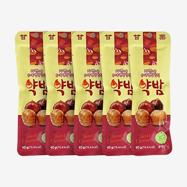작심밀도 [작심밀도]영양만점 약밤(맛밤) 40g x 5개