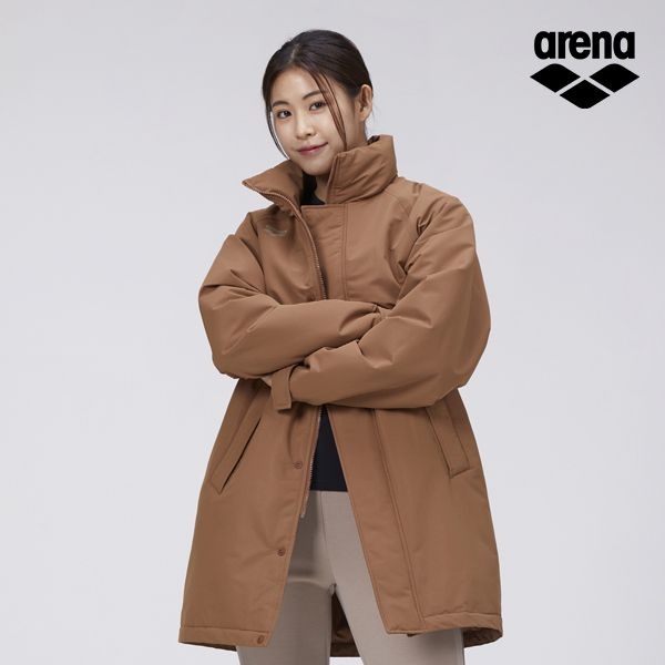 본사 공식 아레나스포츠 여성 미들 하이넥 패딩 자켓 S3WL1PJ04DBR