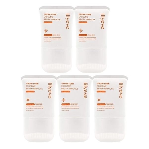 릴리이브 그로우턴 엑소좀 브러쉬 앰플 100ml 5개 탈 모 두피 케어