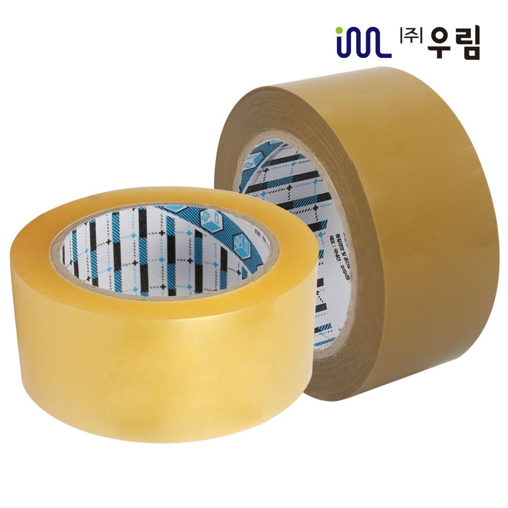 [오늘출발] 박스테이프 택배 포장용 OPP 테이프 lk40 더블경포장 100M 40개 투명 황색