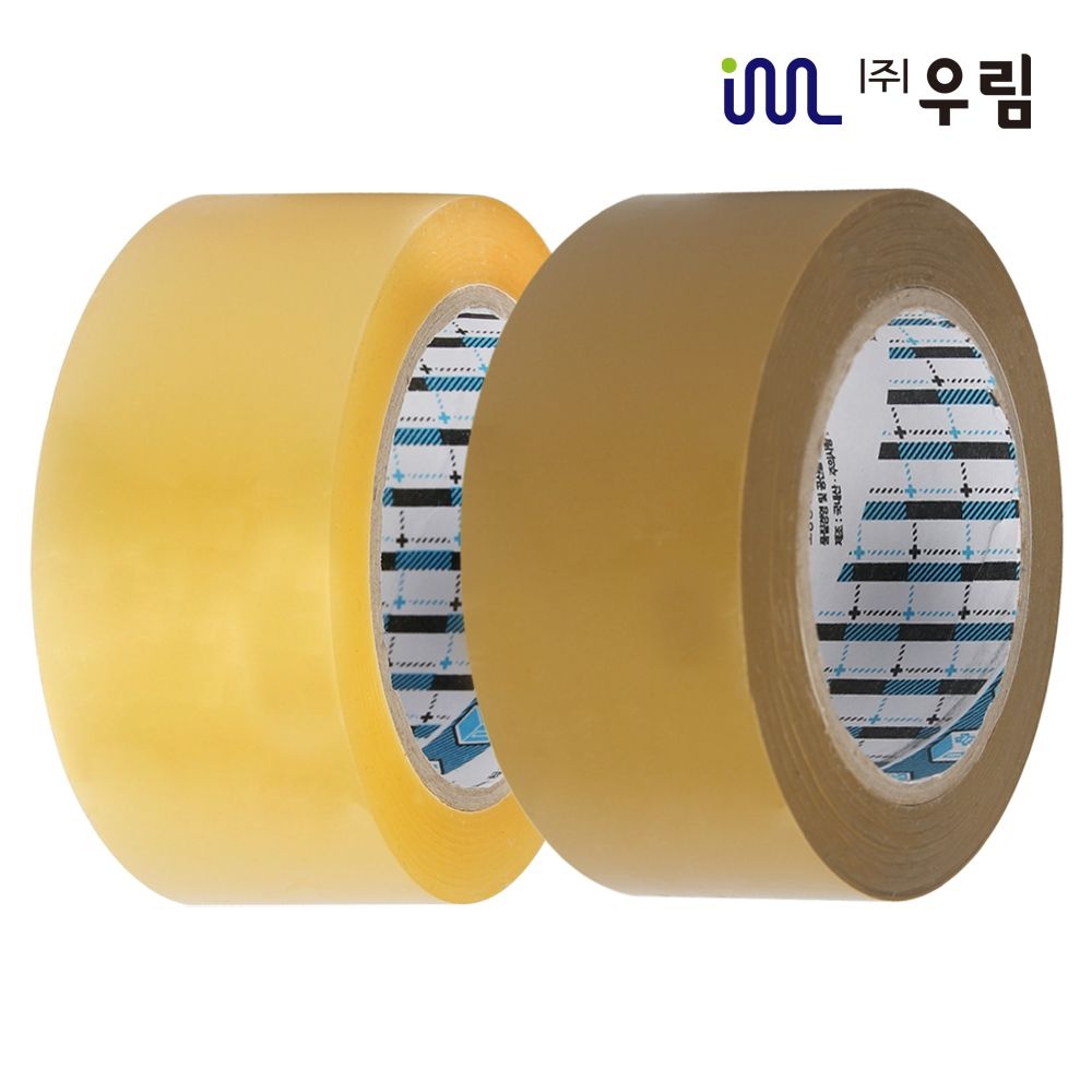 [오늘출발] 박스테이프 택배 포장용 OPP 테이프 lk50 더블경포장 100M 50개 투명 황색