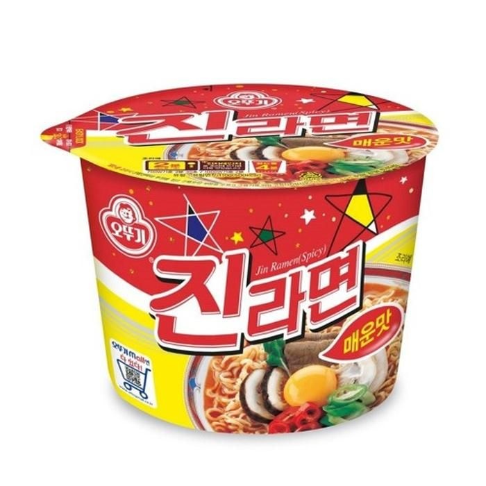 큰컵라면 오뚜기 진라면 매운맛 110g 24개