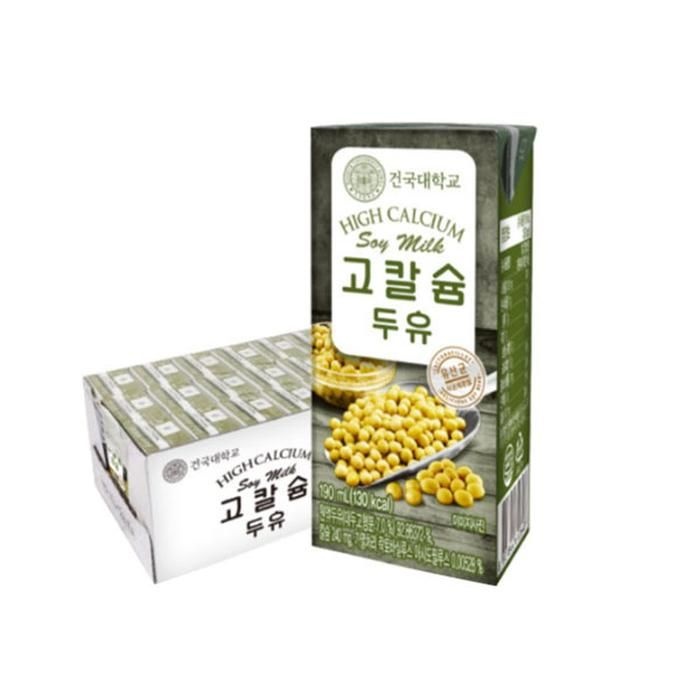 건국두유  고칼슘 두유 190ml  X 24팩 안전포장