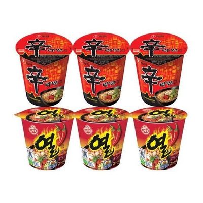 컵라면 소컵 2종 혼합 신라면 컵 3개 + 열라면 컵 3개 / 총 6개 (11274068)
