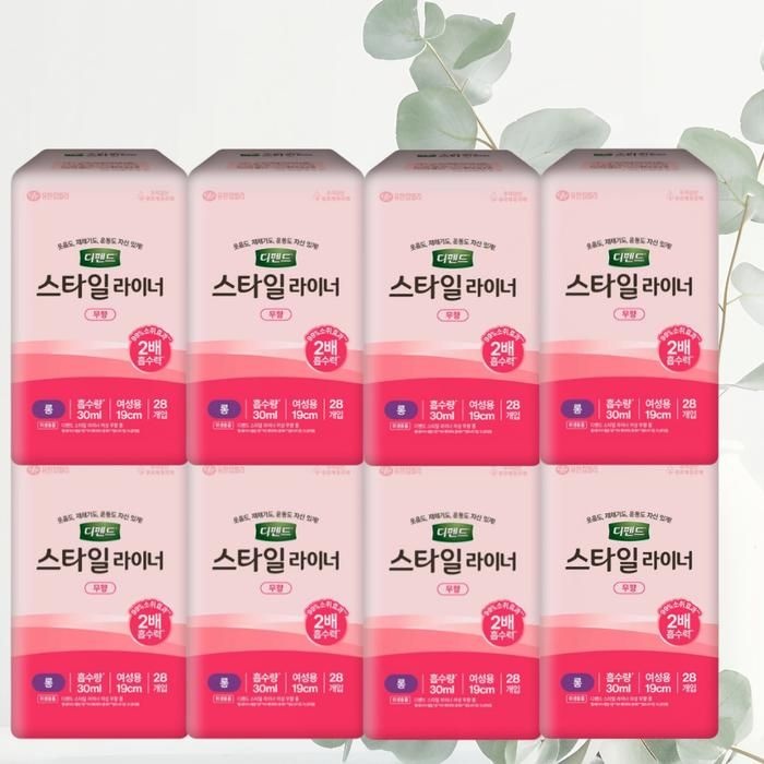 [디펜드] 디펜드 요실금 스타일 라이너 여성용 무향 롱 28매 8팩 팬티라이너 소변패드