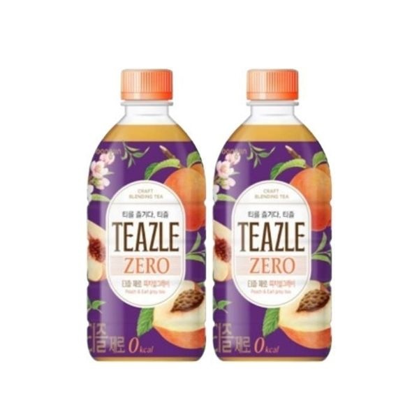 웅진 티즐 제로 피치얼그레이 500ml 10개